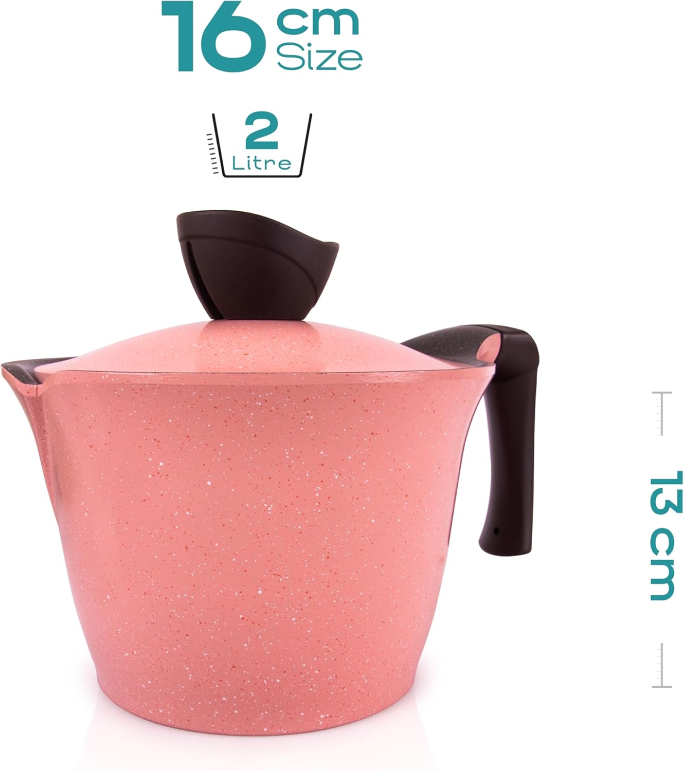 Master Granite Cookware Set 19pcs Wave Pink