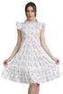 Lymio Floral Print Ruffle Hem Dress – Feminine & Stylish