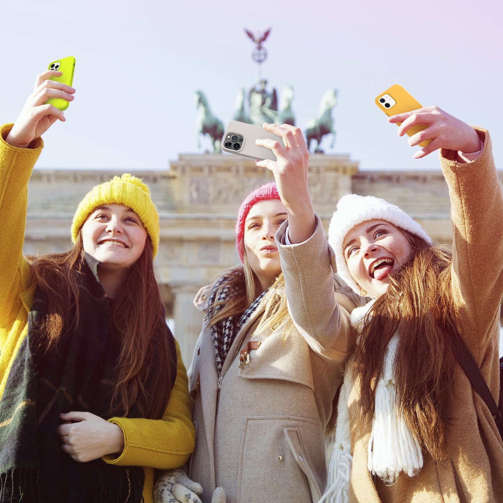 غطاء هاتف SONGBO [Non-Yellowing] لهاتف iPhone 12 حماية ممتازة مع الحفاظ على مظهر أنيق وعصري