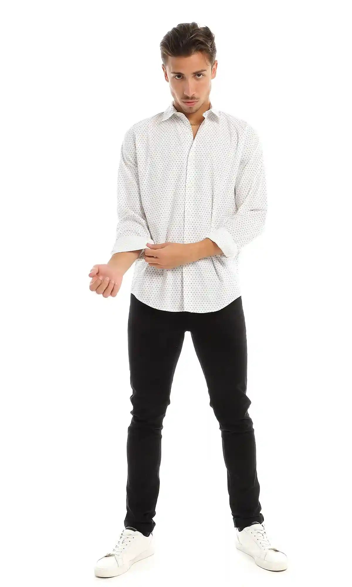 Ravin Mens S8M604 Shirt, White