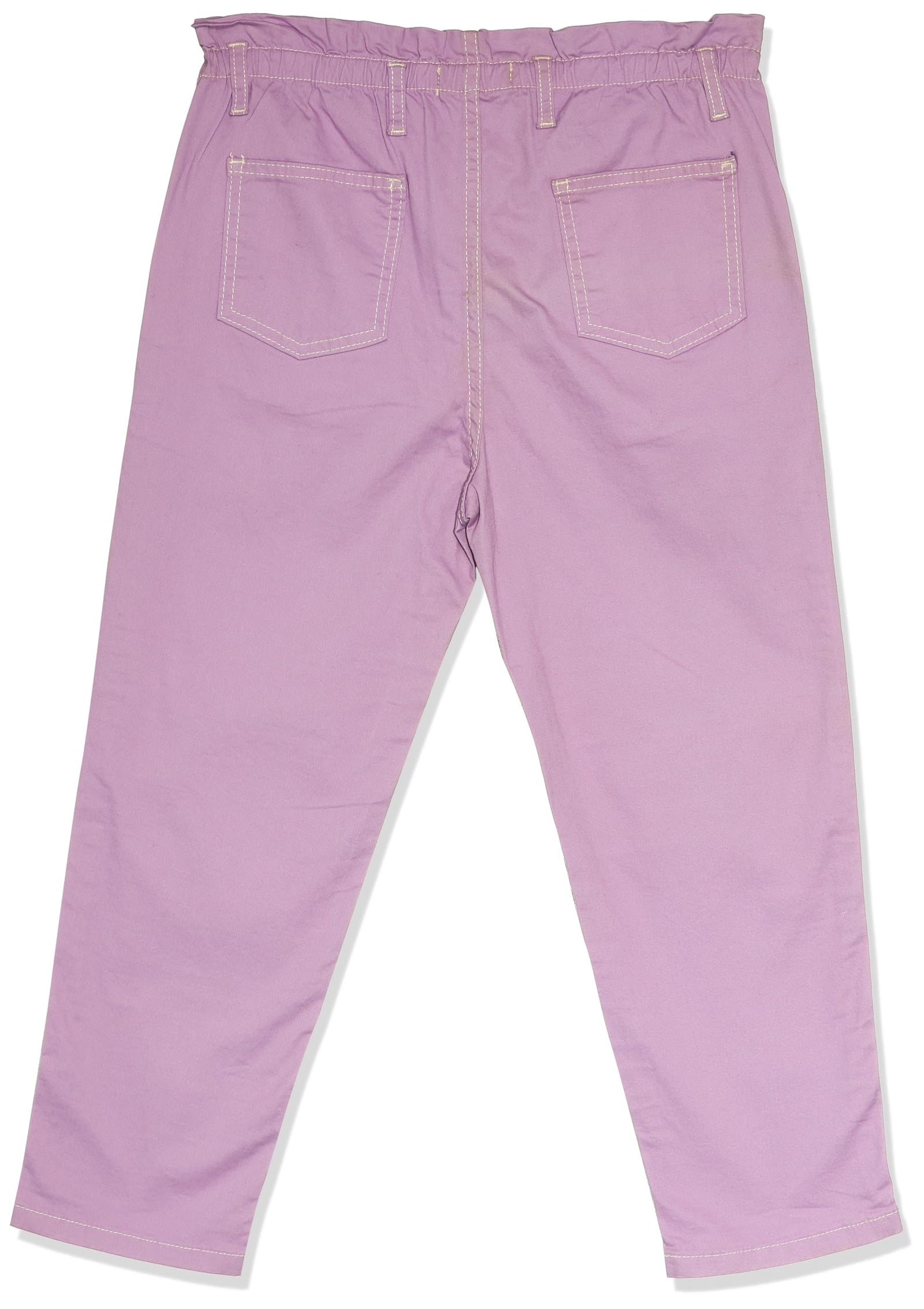 VONKEL Girls Chino Trousers Pants, Purple, 9