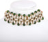 Shining Diva Fashion Women Choker Kundan Necklace Set Green Antique Design