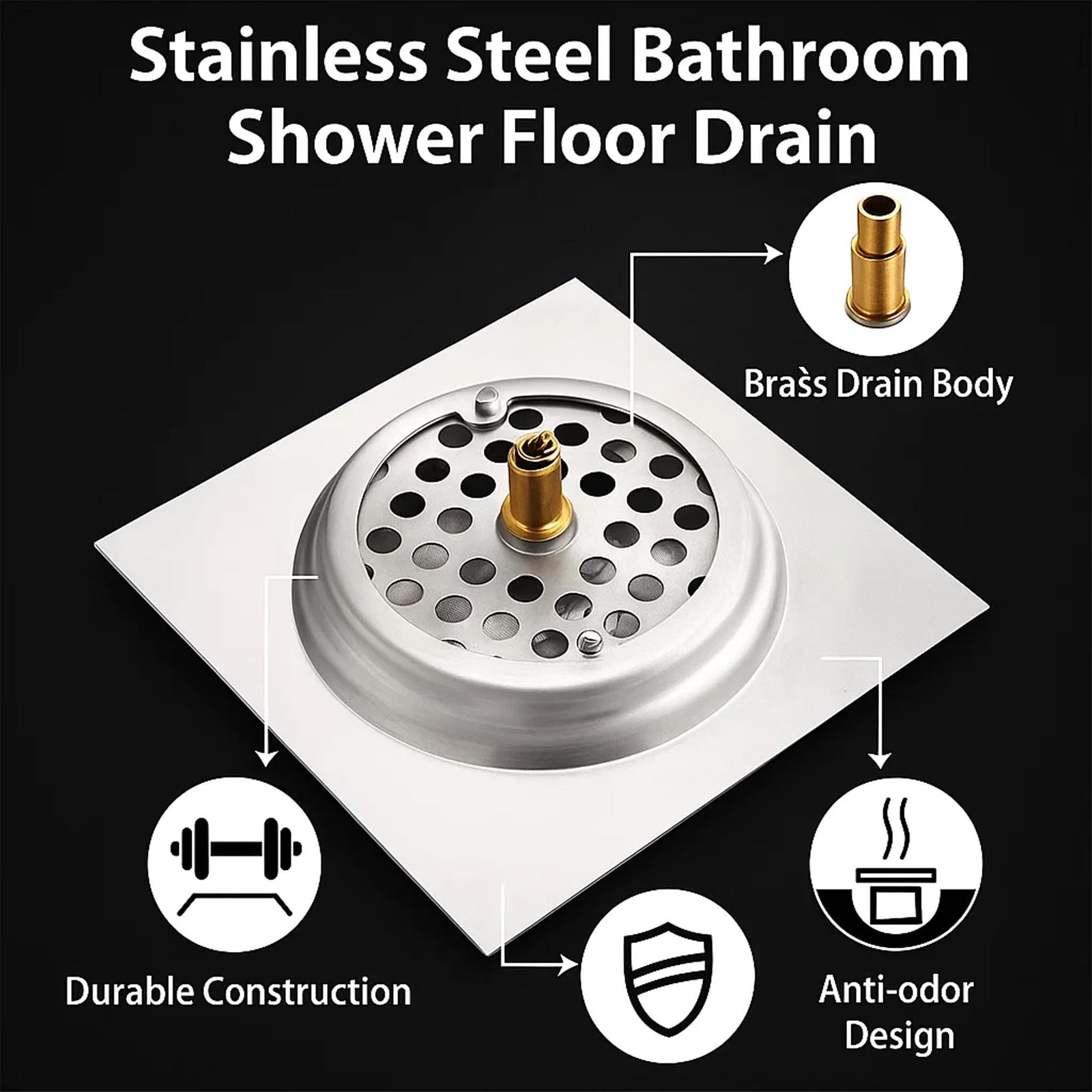 يعد مصرف أرضية الحمام سولفار المصنوع من الستانلس ستيل بقياس 150 مم موديل K18 خيارًا مثاليًا لتصريف المياه بكفاءة داخل الحمام. مصنوع من فولاذ مقاوم للصدأ عالي الجودة