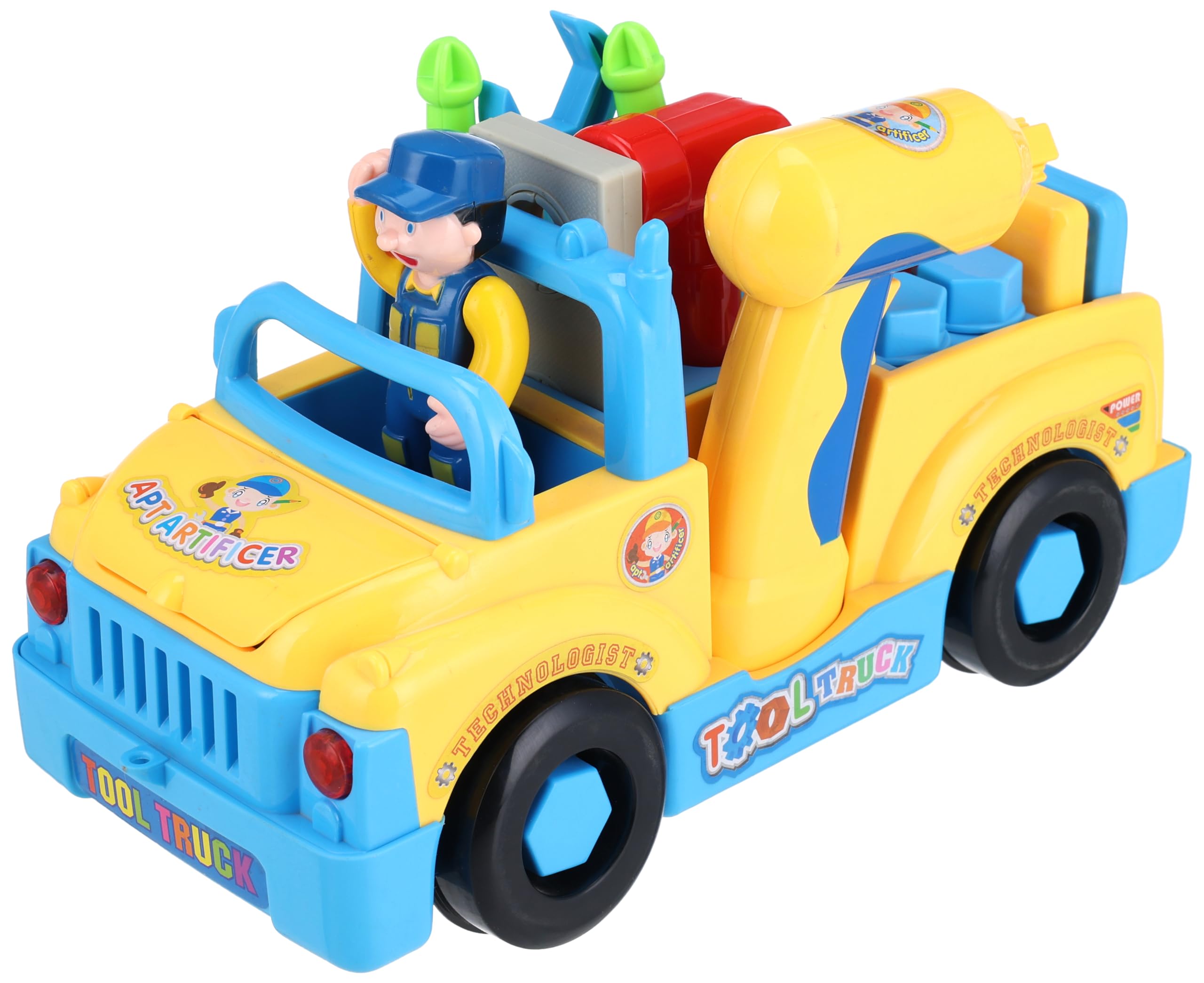 Hola 6109 Little Mechanic Tools Truck for Kids boy toys, girl toys, birthday gift, Christmas gift, growth, fun, for kids.