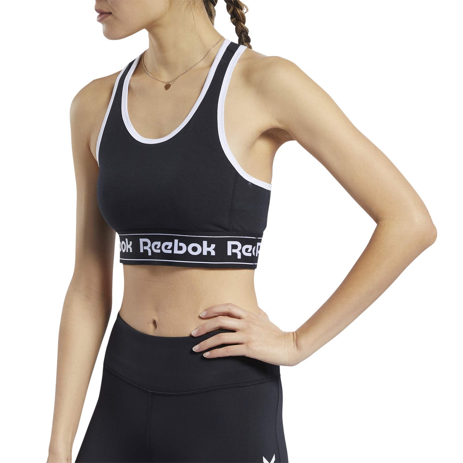 Reebok Women’s Training Essentials Linear Logo Bralette – Low Impact