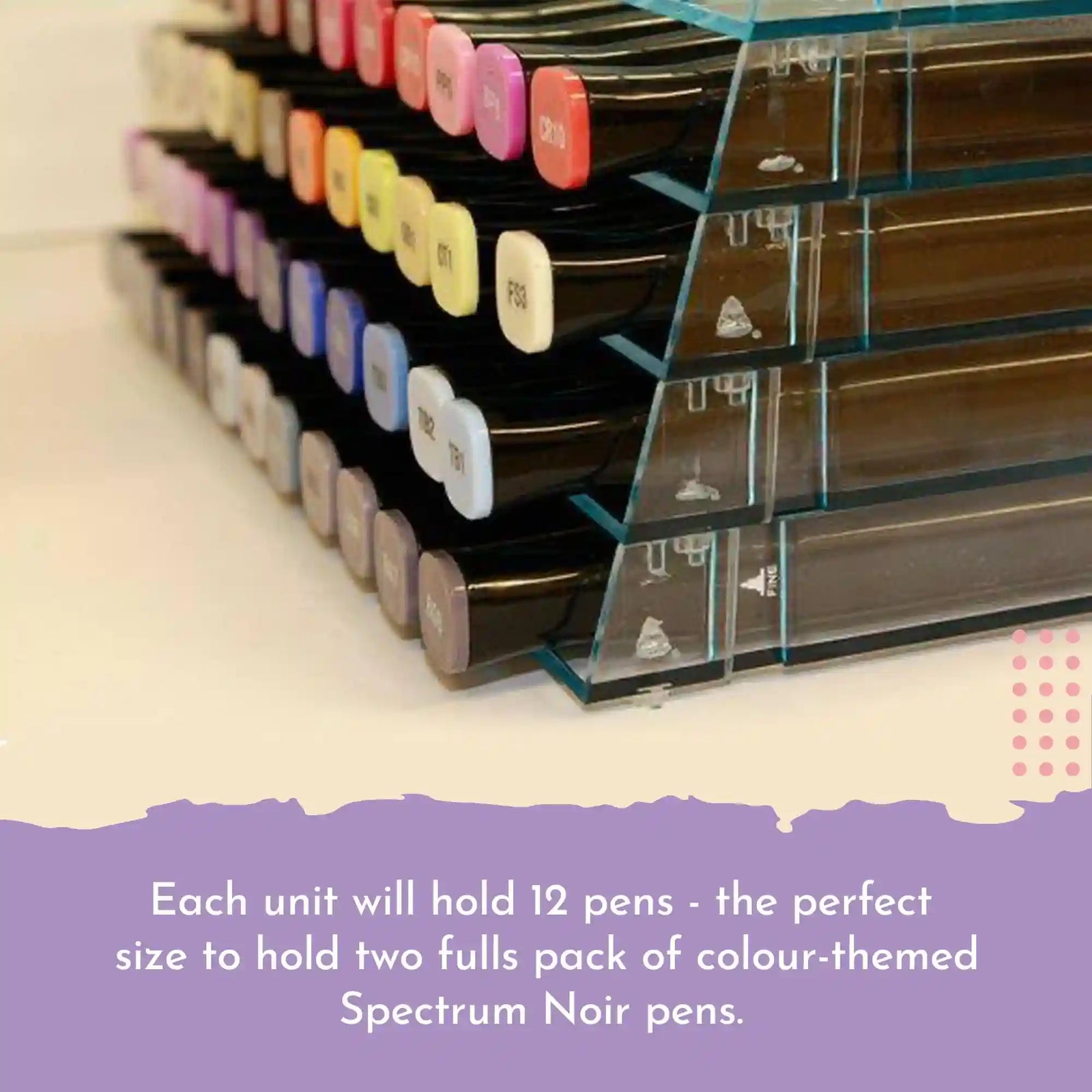 Spectrum Noir Empty Storage Pack, 6 slots