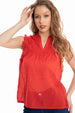 Dalydress Dare Plain Sleeveless V Neck Blouse for Women - Safqqa Egypt