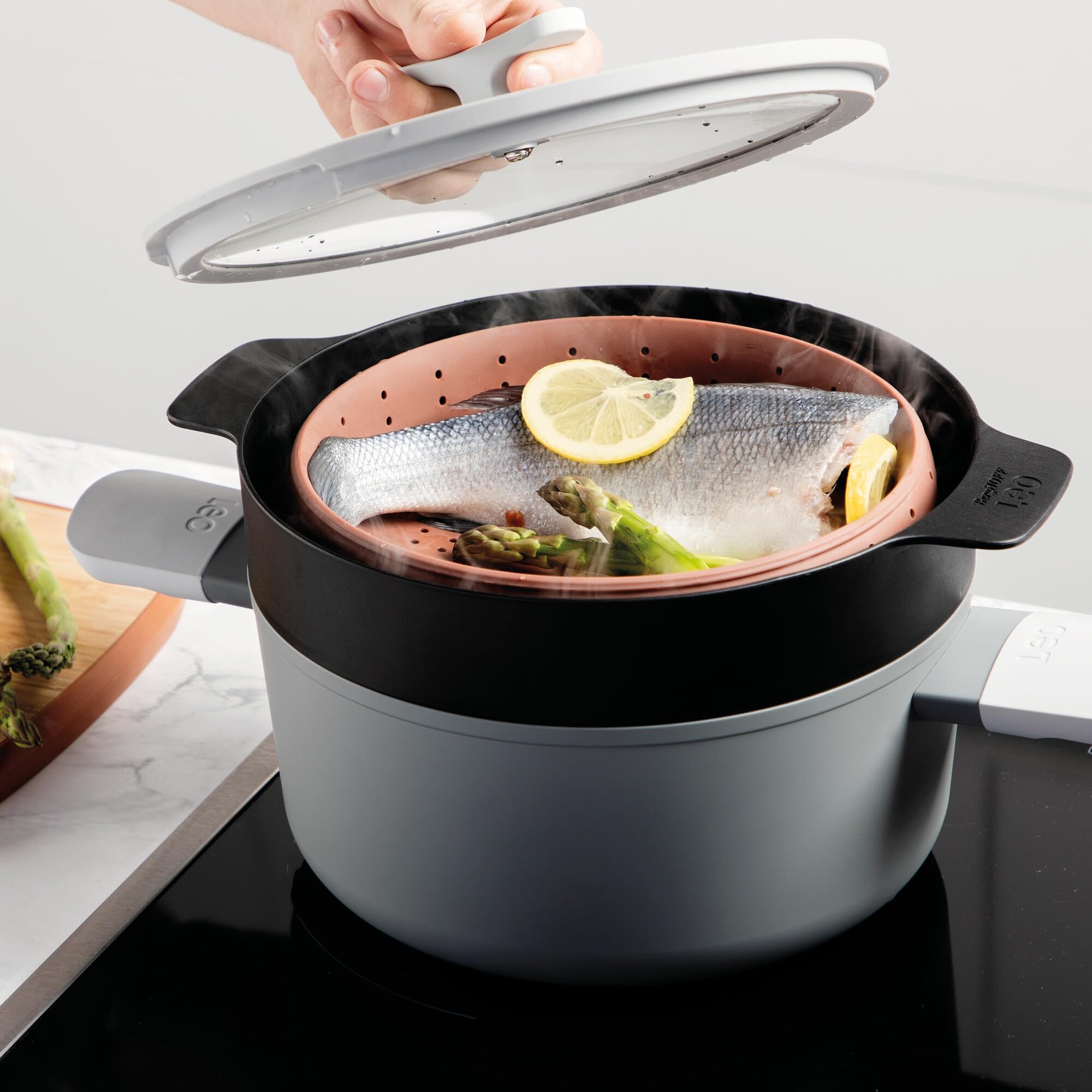 قدر بخار وتصفيه Berghoff