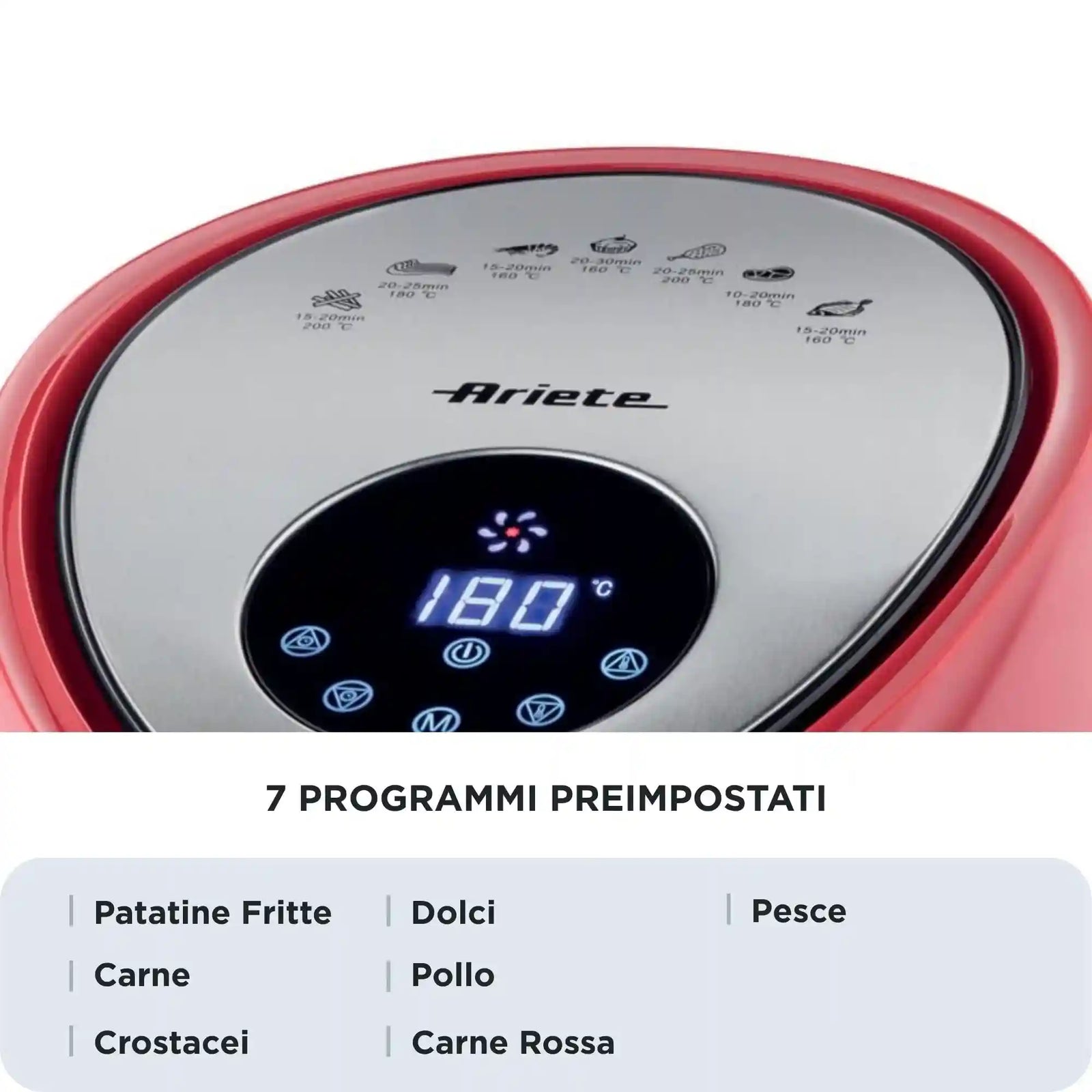 Ariete 4618 XXL Air Fryer – 5.5L, 1800W, Oil-Free (by DeLonghi Group)