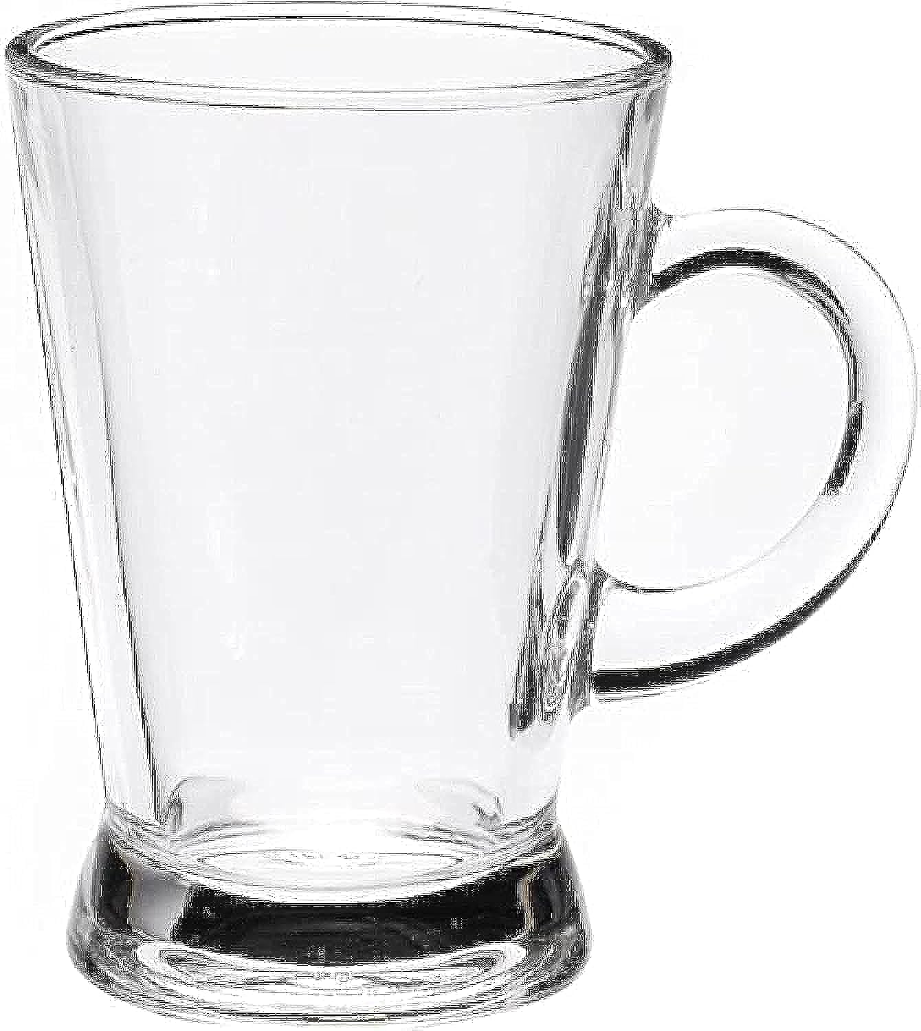 Clear Glass Cup for Iced Coffee & Tea – Stylish & Practical – Safqqa Egypt