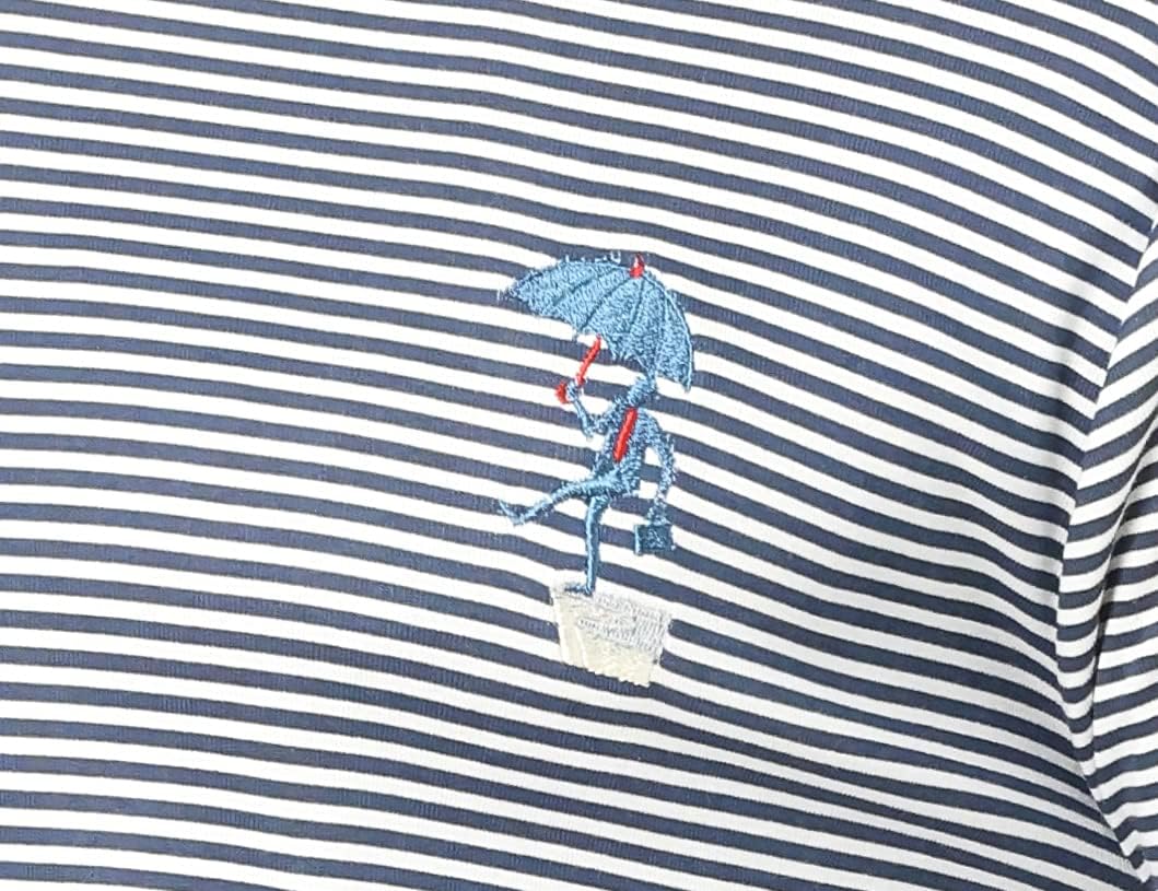 Men stripped crew neck long sleeves top