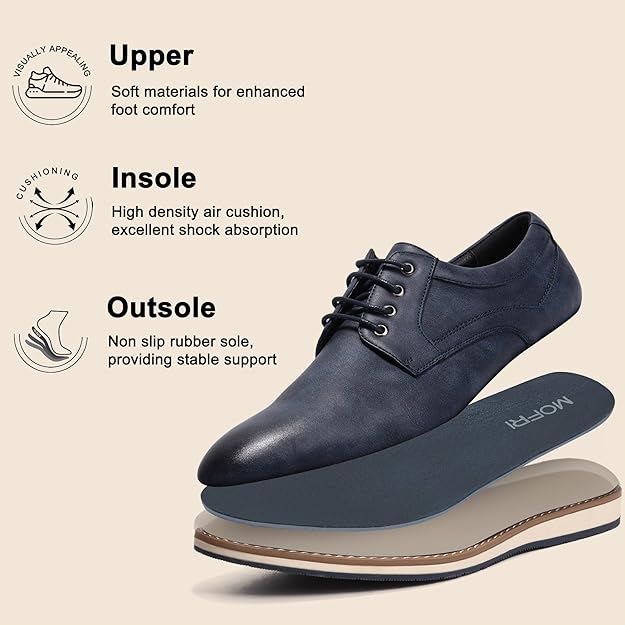 حذاء رجالي من ماركة موفري لون كحلي مناسب للعمل والمناسبات الرسمية – Safqqa Egypt