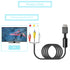 JINHEZO Playstation 3 Audio Video Cables - Game Console Component Accessories Connection Cord, RCA AV to TV Cable for Playstation, PS 1, PS 2, PS 3, Slim 2, Slim 3, 6 feet 1 Pack (Not HDMI