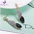 Shining Diva Fashion 18k Gold Plated Crystal Earrings For Women