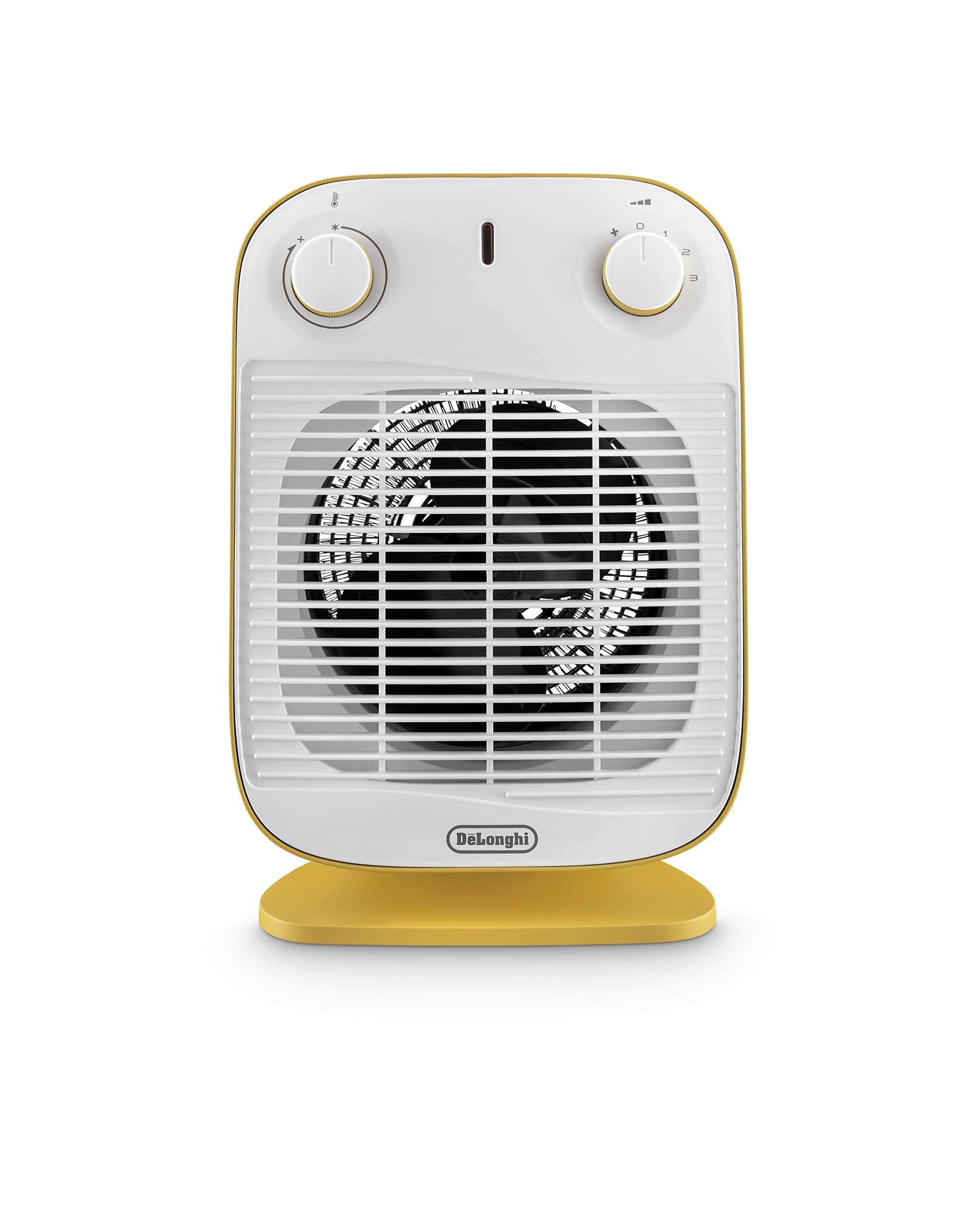 دفاية بمروحة واحدة بتصميم عمودي من ديلونجي- لون أصفر