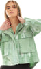 Ravin womens Ravin Double Closure Tie Dye Lightweight Light Green Hooded Jacket