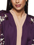 Nukhbaa Womens Purple Abaya