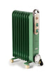 Ariete Vintage Oil Radiator, 9 Heating Elements, 2000W, 3 Power Levels, Handle and Wheels for Easy Transport, Green (By De'longhi Group)