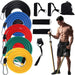 Resistance Bands Set with Handles | Stackable Home Workout up to 100 lbs