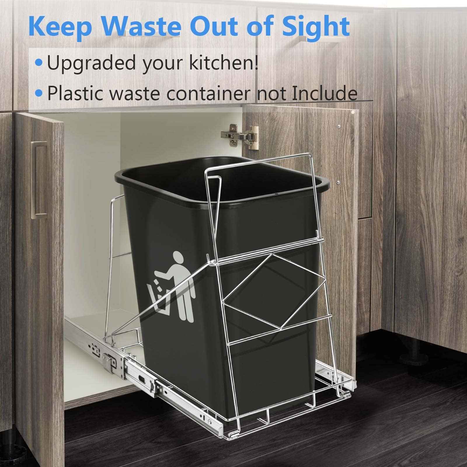 سلة القمامة Harhana القابلة للسحب تحت الخزانة هي حل عملي للحفاظ على نظافة وتنظيم المطبخ. مصنوعة من الفولاذ المقاوم للصدأ المتين، وتتميز بآلية سحب كاملة لتسهيل الوصول وتشغيل سلس