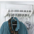 Rayen Double Hanger for all Doors, Easy to Assemble, White
