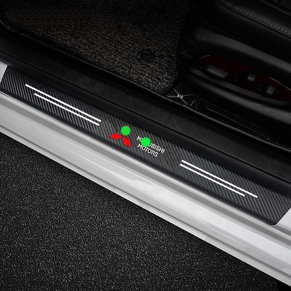 4D Carbon Fiber Car Door Sill Guards – Mitsubishi Ralliart Lancer, ASX, Outlander, Pajero – Safqqa Egypt