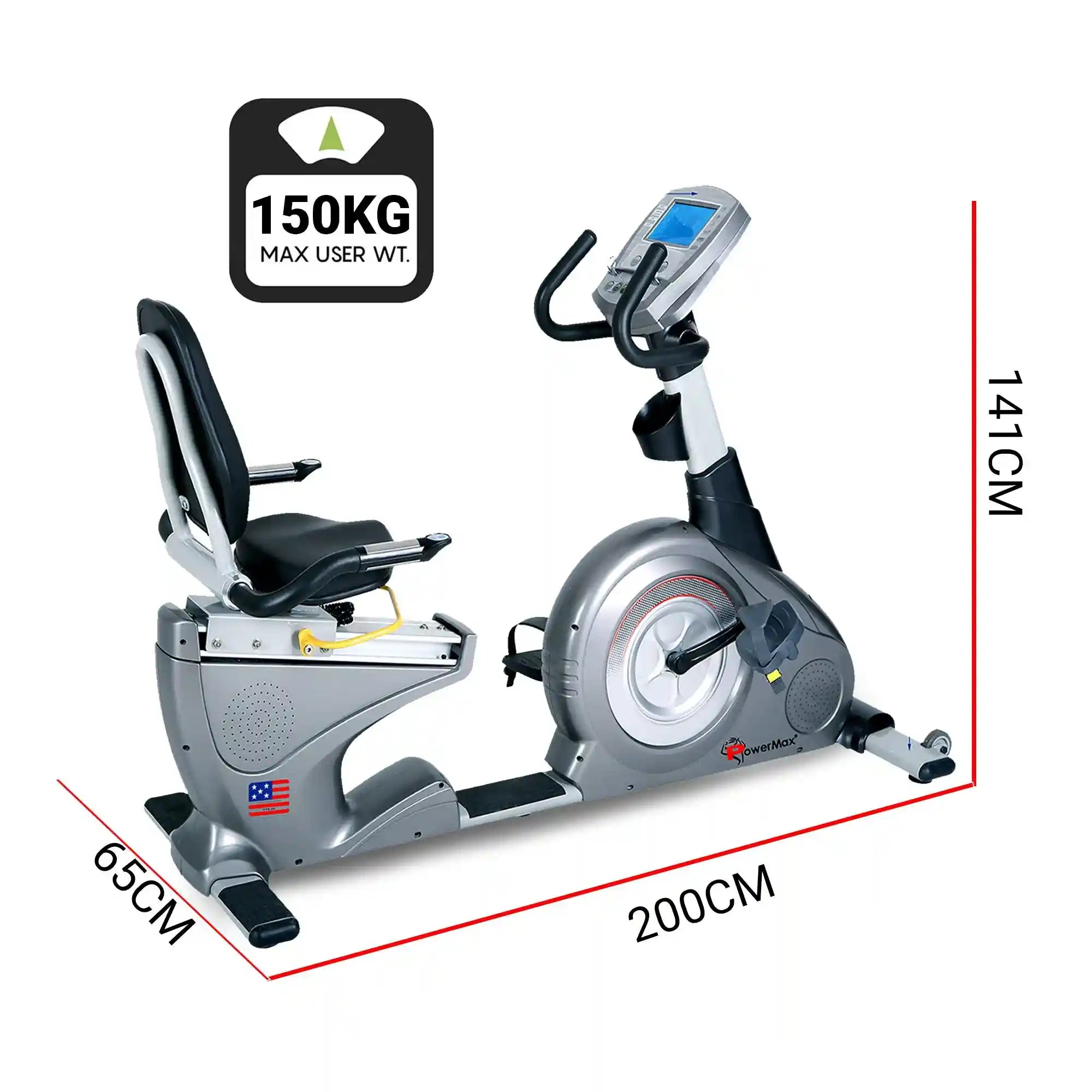 دراجة تمارين PowerMax Fitness BR-2000C – وزن دولاب 14 كجم – Safqqa Egypt
