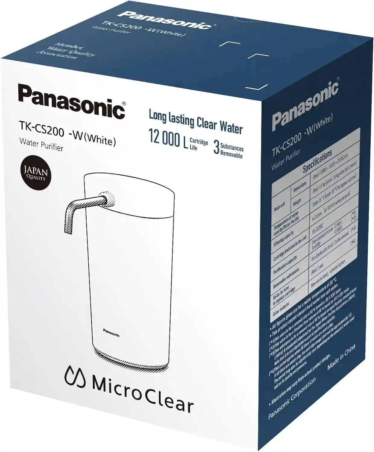 Panasonic TK-CS200 Water Purifier with 12,000L Cartridge – Safqqa Egypt