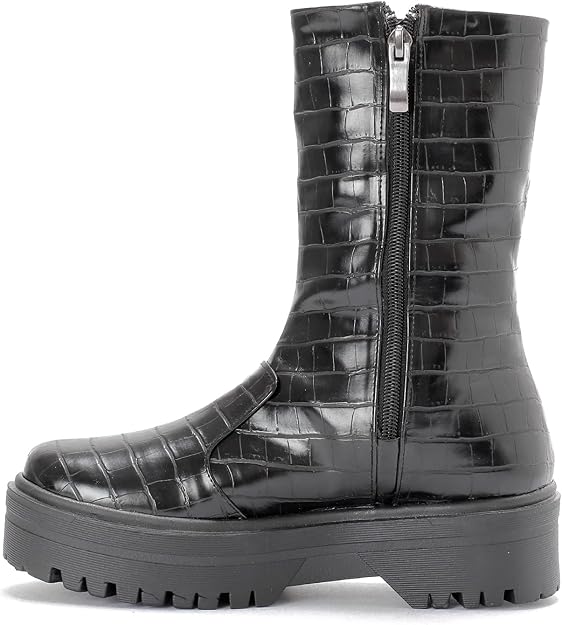 Trust Group Women Boots Black Ankle Casual Boots – Safqqa Egypt