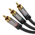 KabelDirekt – 3m – Component Cable, RCA/phono, RGB/YUV (coax cable, 3× RCA/phono to 3× RCA/phono male cinch plugs, component cable for video transmission in Full HD, video/HDTV, black) - Safqqa Egypt