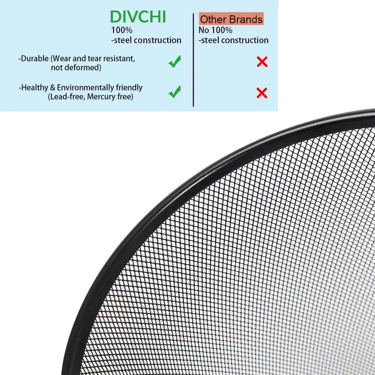 Divchi Circular Mesh Wastebasket Trash Can, Waste Basket Garbage Can Bin for Bathrooms, Kitchens, Home Offices, Dorm Rooms(BLACK) - Safqqa Egypt