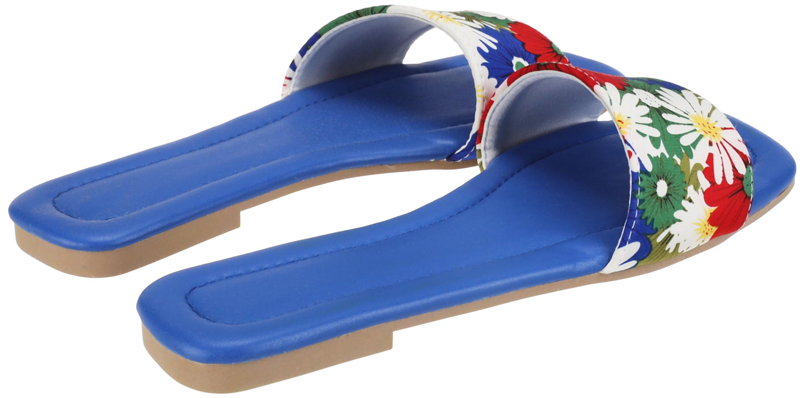 OX womens OX Faux Leather Slides For Women OX1026 Flip-Flop