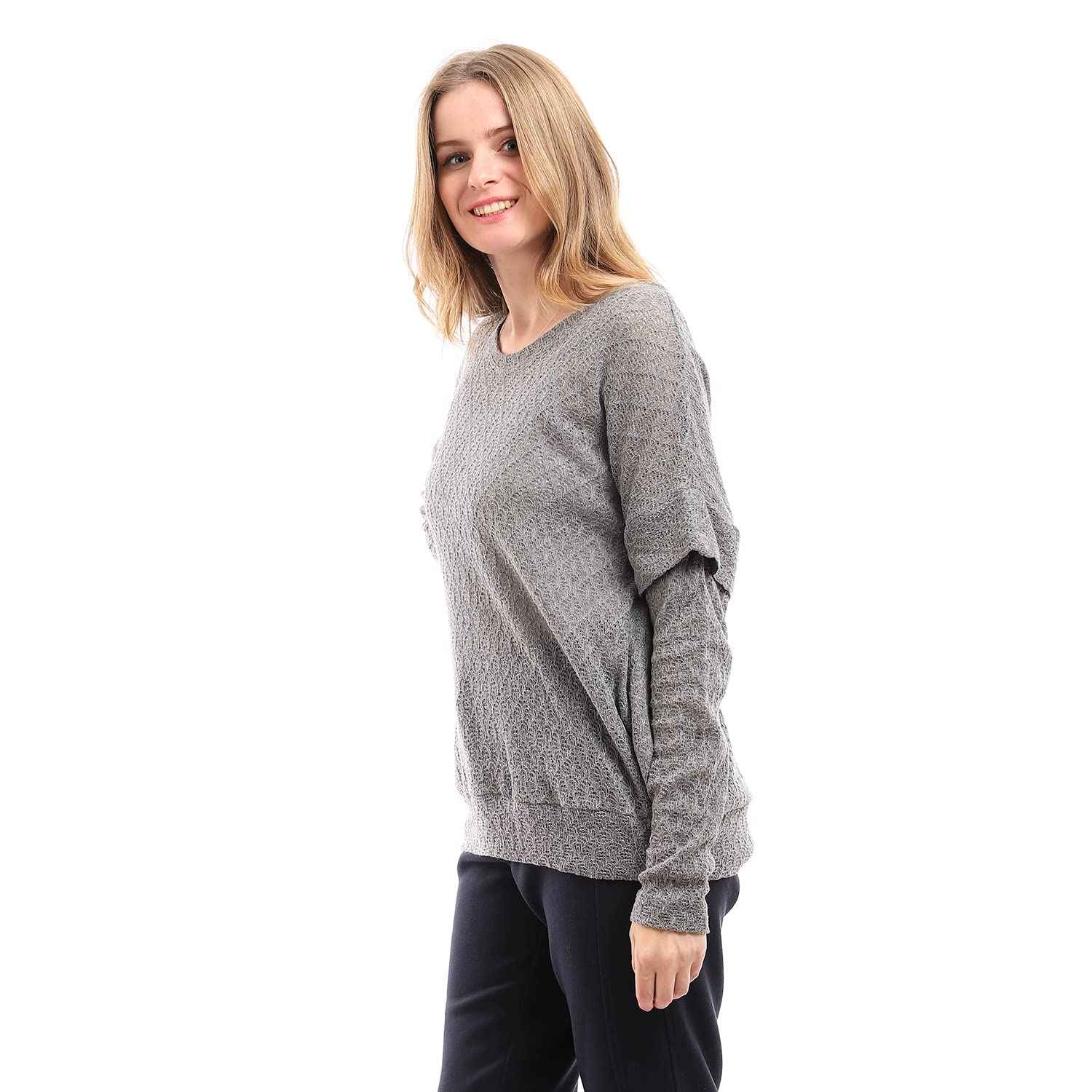 ESLA Womens Blouses S5716456 Long-Sleeved Plain Top - Safqqa Egypt