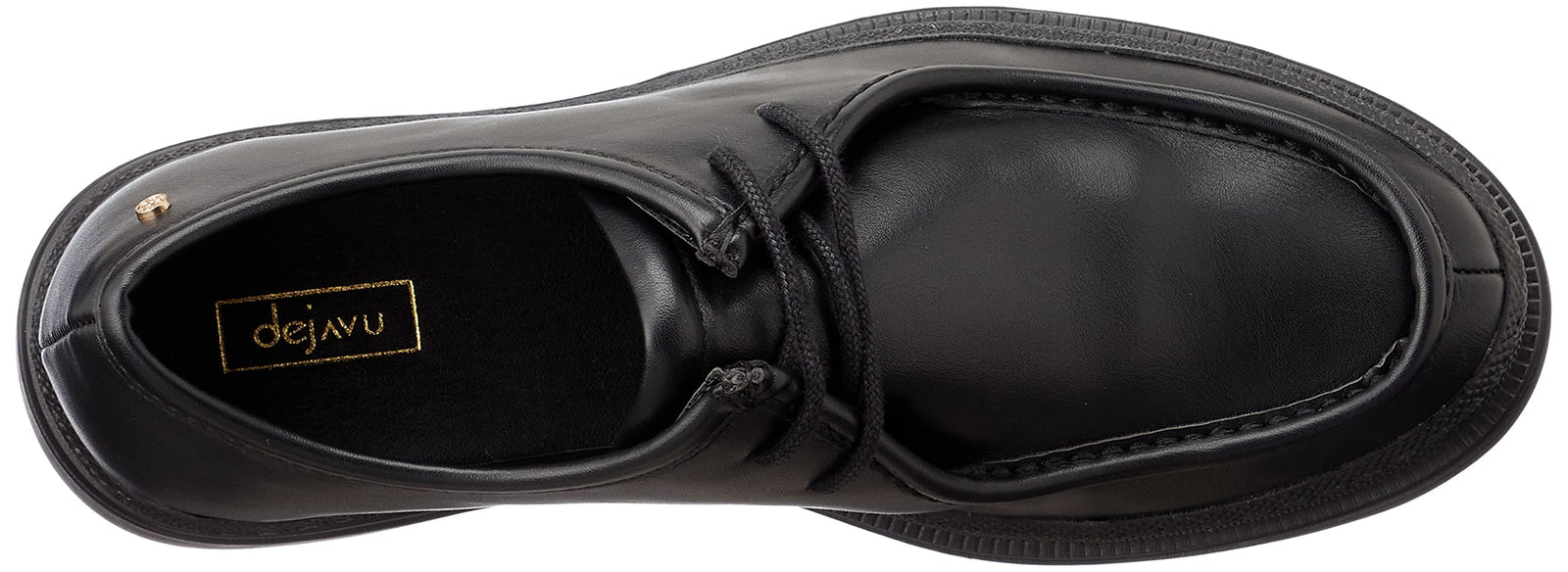 Dejavu Women's Black Lace-Up Oxfords