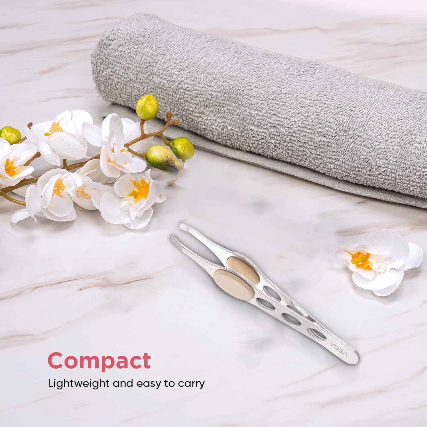 Generic Stainless Steel Tweezers Set of 2, Precision Rustproof Eyebrow & Facial Hair Removal Tool