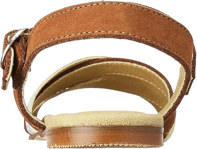 Summer Slingback Velcro Closure Flat Sandals for Girls