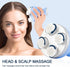 LIARTY Electric Scalp Massager, Portable Rechargeable Head Massager with 4 Removable Massage Claws, Waterproof Handheld Hair Scalp Scratcher Massage for Neck Shoulder Body, Blue