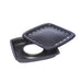 Moneta Squared Smokefree Grill Plate 26x26cm , Black - Safqqa