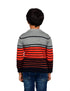 Town Team Ribbed Trims Striped Color Block Pullover For Boys,Durable and easy to wash for everyday use.