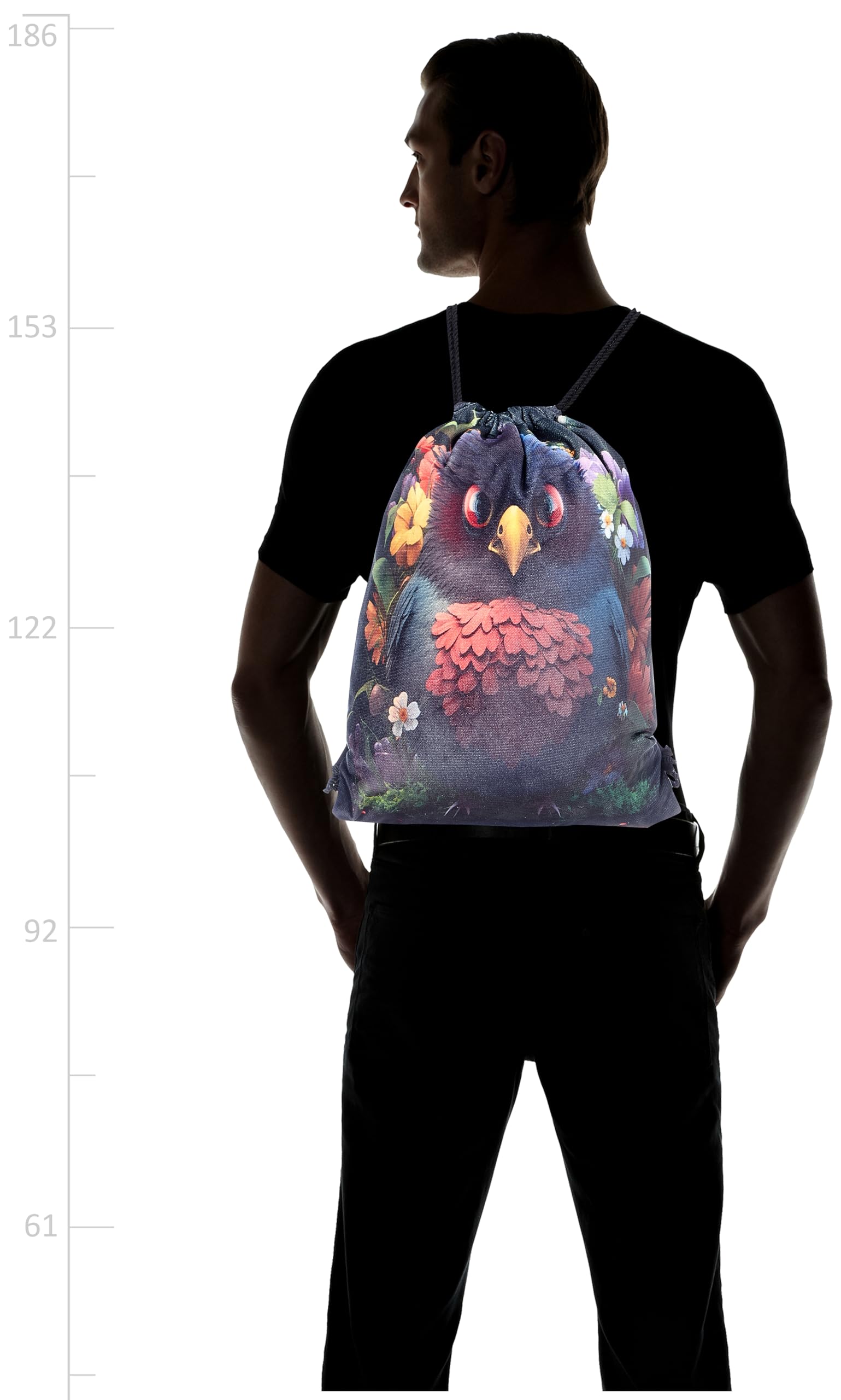 شنطة برباط من تات، 968، متعددة الألوان، مقاس كبير