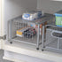 Home Zone Living Kitchen Sink Organizer – Sliding Basket, Inside Cabinet Storage