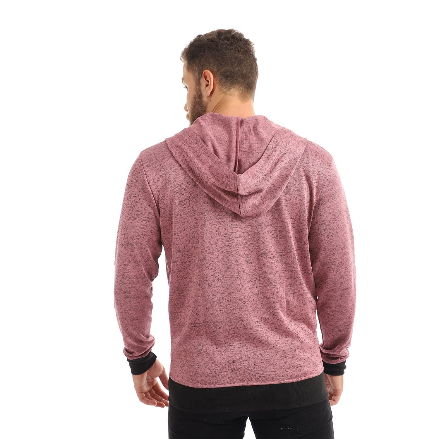 جاكيت رجالي بسحّاب من أوفكليف مع غطاء للرأس .