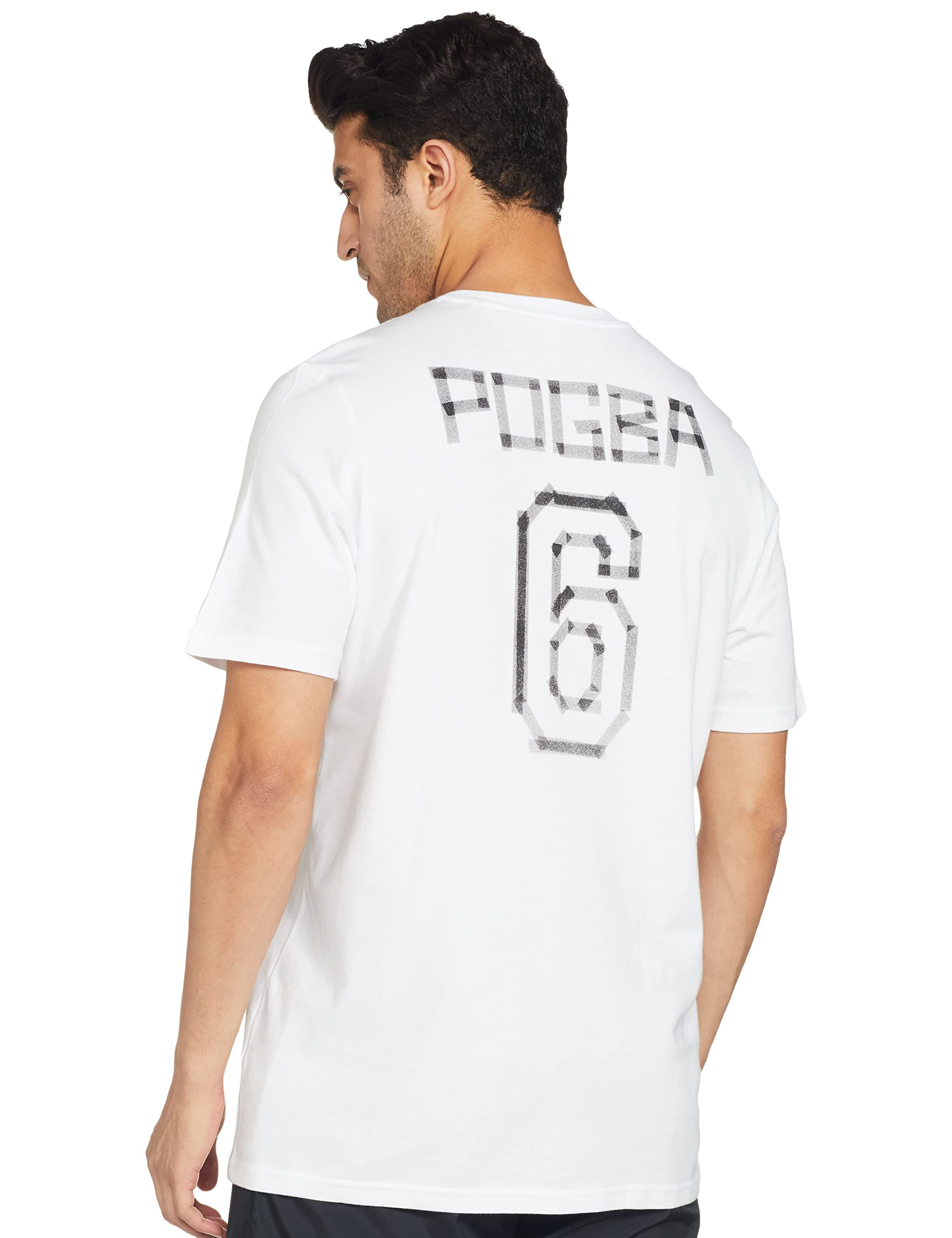 تيشرت خارجي للعمل بكم قصير، مزينة بطبعة اسم اللعاب «POGBA» للرجال من اديداس