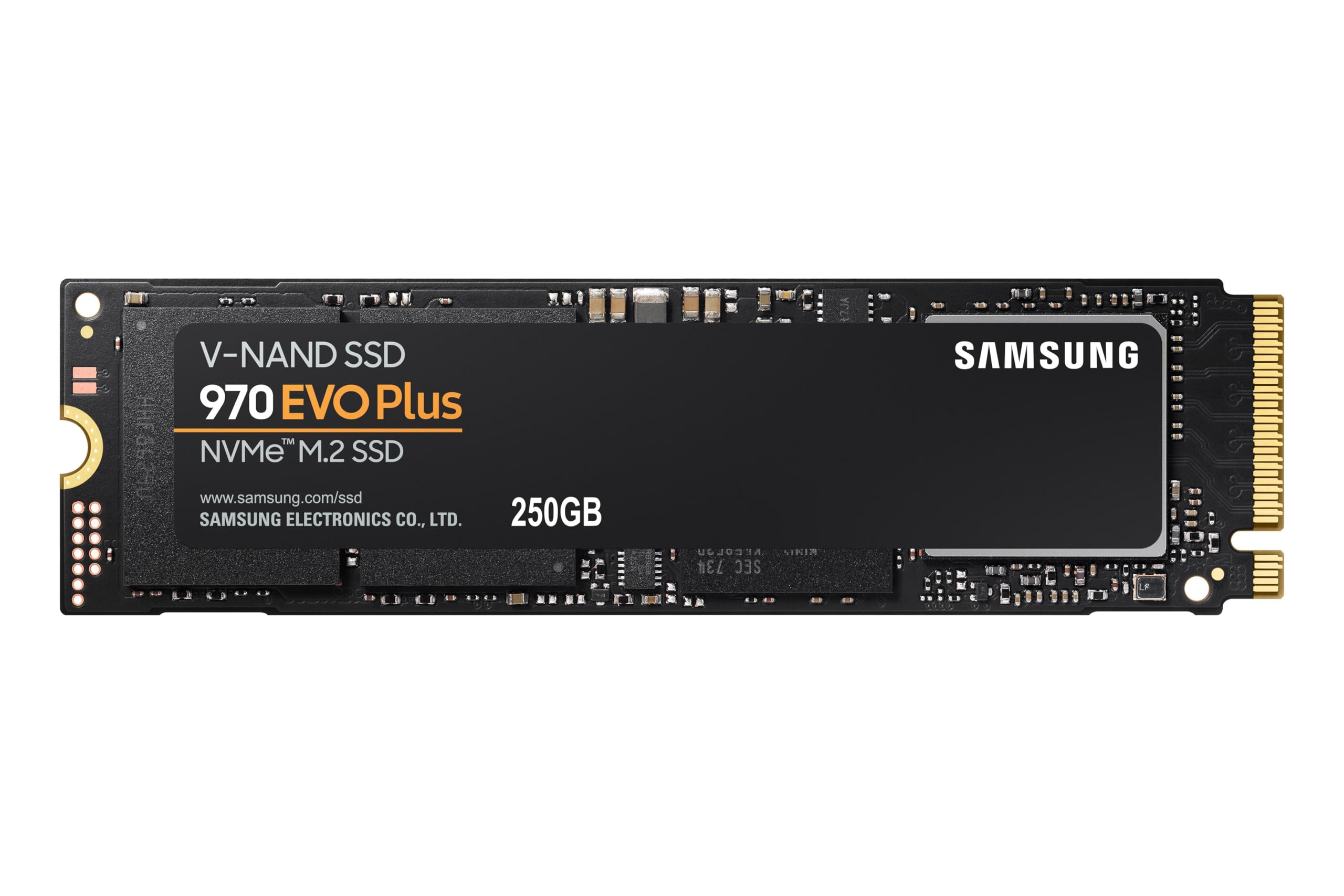 سامسونج 970 إيفو بلس 250 جيجابايت M.2 PCIe NVMe قرص SSD داخلي (العبوة متضررة)