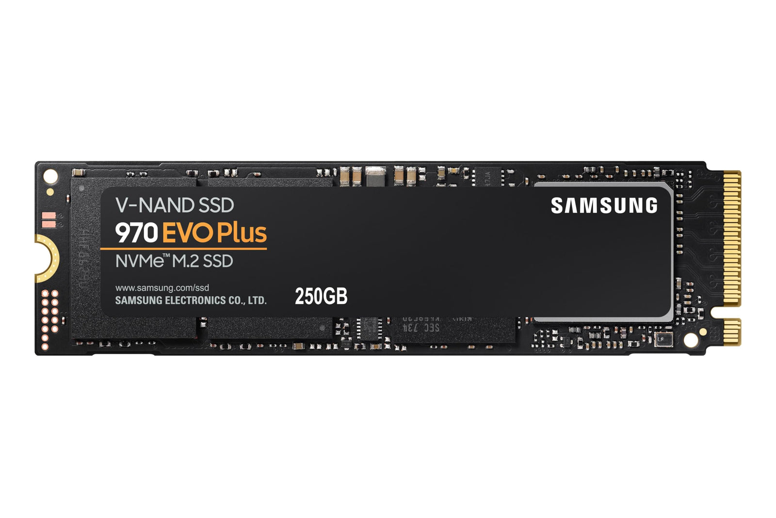 سامسونج 970 إيفو بلس 250 جيجابايت M.2 PCIe NVMe قرص SSD داخلي (العبوة متضررة)
