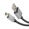 KabelDirekt – Mini USB 2.0 cable – 1m – (high-speed data cable and charger cable, suitable for hard drives, digital cameras, navigation devices with a Mini USB port, black/space grey) – PRO Series