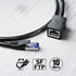 KabelDirekt â€“ 2m â€“ LAN & Ethernet extension cable (RJ45 female coupler/male connector, extends network cables with full data transfer speed â€“ CAT 7, 10Gbit/s, SF/FTP shielding, black)