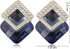 Shining Diva Fashion Women Crystal Earrings 18K Gold Plated Blue Designer Jewelry