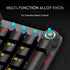 Aula F2088 Full Mechanical Gaming Keyboard with Rainbow Backlit LED - Blue Switches, Arabic/English- Damage Box