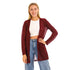 Jamila Women Side Pockets Open Neckline Cardigan